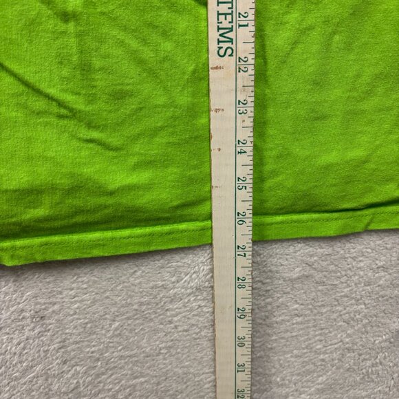 VTG Pirana Joe Shirt Mens XL Green Jamaica "No Problem" Graphic Funny Surfer, Pl - Picture 8 of 8